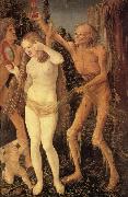 Hans Baldung Grien The Three Stages of Life,with Death oil painting on canvas